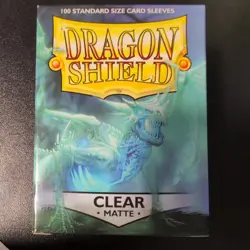 Dragon Shield Standard Card Sleeves (100ct) - Matte Clear - Image 1