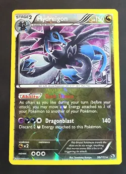 Pokemon Hydreigon 99/113 Holo Card - 2013 Set - Pokemon TCG English - Image 2