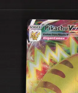 Pikachu VMAX SWSH286 Sword & Shield Black Star Promo OFFCENTER Pokemon Card LP - Image 3