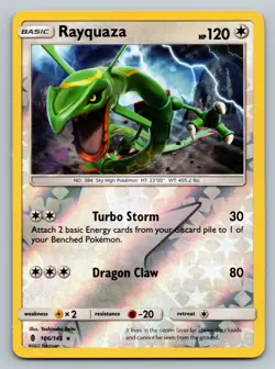 Rayquaza 106/145 SM - Guardians Rising Reverse Holo Rare Pokemon Card - Image 1