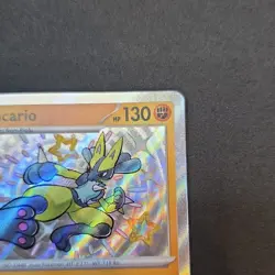 Pokemon Lucario 174/091 SV: Paldean Fates Shiny Rare Holo Card 2024 - Image 5