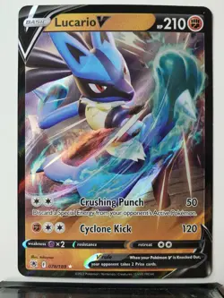 HOLO Lucario V 078/189 NM / M - Astral Radiance Pokemon Card - $2 Flat Shipping - Image 1