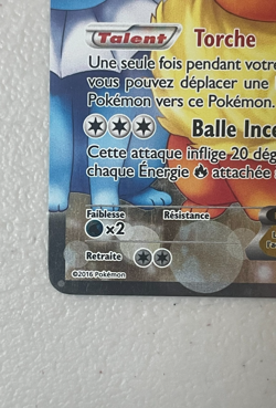 Flareon (Pyroli) EX Full Art Ultra Rare Holo Card RC28/RC32 French Pokemon Card - Image 3