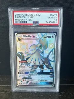 2019 Pokemon TCG S&M Silvally GX Holo Ultra Rare Card SV79 PSA 10 - Image 1