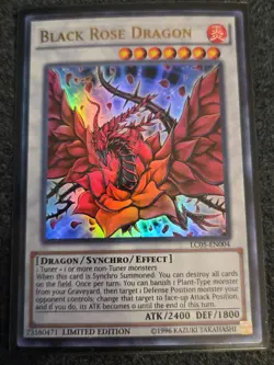 Black Rose Dragon LC05-EN004 Ultra Rare Yugioh Card NM Limited Edition - Image 1