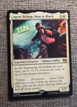 AGENT BISHOP, MAN IN BLACK ~ NM ~ MTG Magic- 0002 TMT Ninja Turtles TMNT - Image 1