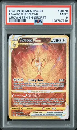 2023 POKEMON SWORD & SHIELD CROWN ZENITH SECRET FULL ART/ARCEUS VSTAR PSA 9 - Image 1