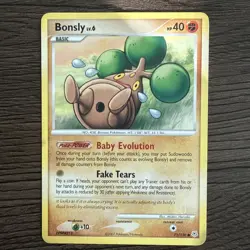 Pokemon TCG Bonsly Card 71/130 Diamond & Pearl Regular LP - Image 1