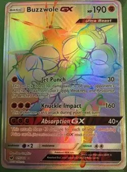 1x Buzzwole GX - 115/111 - Secret Rare Lightly Played Pokemon SM04 - Crimson Inv - Image 1