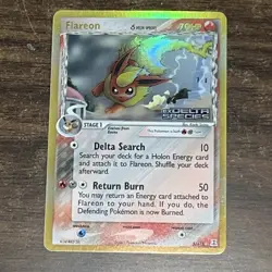 Flareon 5/113 REVERSE Holo STAMPED Delta Species Pokemon Card NEAR MINT!!!!!!!!! - Image 1