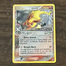 Flareon 5/113 REVERSE Holo STAMPED Delta Species Pokemon Card NEAR MINT!!!!!!!!! - Image 2