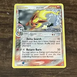 Flareon 5/113 REVERSE Holo STAMPED Delta Species Pokemon Card NEAR MINT!!!!!!!!! - Image 3