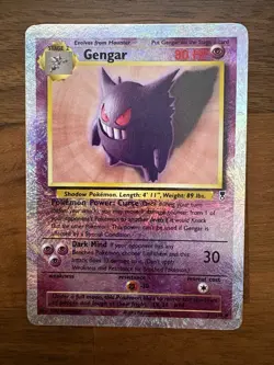 2002 POKEMON LEGENDARY COLLECTION #11 GENGAR-REVERSE FOIL LP+ (See Descripton) - Image 1