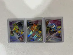 Pokemon First Partners Illustration Collection Promo Set Sinnoh Starters - Image 1