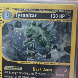 Pokemon Tyranitar 029/165 Expedition Base Set Holo Rare Stage 2 120 HP Stamp - Image 3