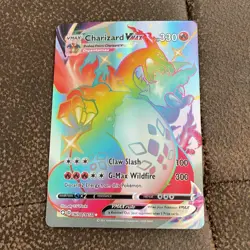 Pokemon Charizard VMAX Secret Rare Holo Shining Fates SV107/SV122 330 HP - Image 1