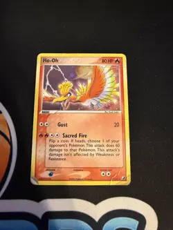 Pokemon TCG Ho-Oh 27/115 Cosmos Holo Unseen Forces 2005 DMG - Image 1