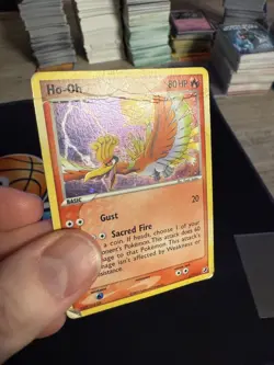 Pokemon TCG Ho-Oh 27/115 Cosmos Holo Unseen Forces 2005 DMG - Image 2