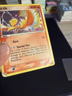 Pokemon TCG Ho-Oh 27/115 Cosmos Holo Unseen Forces 2005 DMG - Image 3