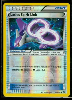 Pokemon, Roaring Skies, LATIOS SPIRIT LINK 85/108 Reverse Holo, New, NM/M - Image 1