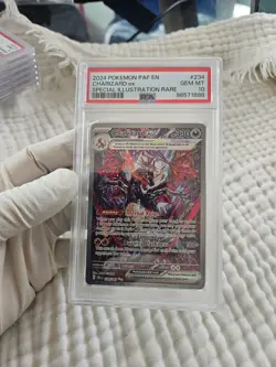 2024 POKEMON PAF EN-PALDEAN FATES SPECIAL ILLUSTRATION RARE CHARIZARD EX PSA 10 - Image 1