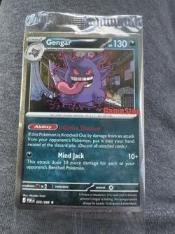 Pokemon GameStop Stamped Exclusive Gengar Promo Sealed 050/088 - Image 1