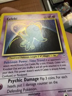Pokemon Celebi 03/64 Neo Revelation Holo Rare 50 HP Basic English - Image 3