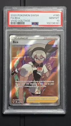 Pokemon - Bea Full Art 180 **GEM MINT PSA 10** Vivid Voltage - Image 1