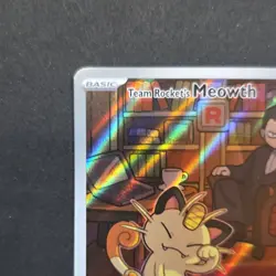 Pokemon Team Rocket's Meowth 203/182 Sv10: Destined Rivals Illustration Rare Ho… - Image 2