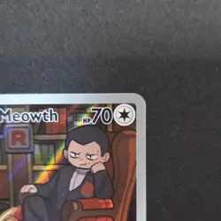 Pokemon Team Rocket's Meowth 203/182 Sv10: Destined Rivals Illustration Rare Ho… - Image 5
