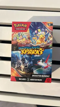 Pokemon TCG Scarlet & Violet Surging Sparks Booster Bundle 6 Packs, New Sealed - Image 1