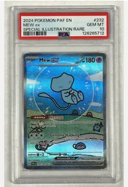 Mew ex SIR 2024 Pokemon Paldean Fates #232/091 PSA 10 GEM MT - Image 1
