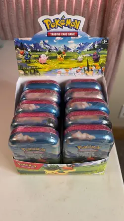 10x Pokemon TCG Ascended Heroes Mini Tins Sealed - With Display Case (Unsealed) - Image 1