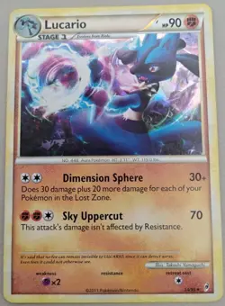Lucario 14/95 Cracked Ice Holo Call of Legends Deck Exclusives Pokemon TCG - MP - Image 1