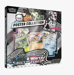 Pokemon TCG Black Bolt & White Flare Unova Poster Collection Box New Sealed - Image 1