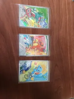 Pokemon TCG First Partner Illustration Collection Series 1 Kanto GEN 1 Starters - Image 1