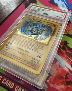PSA 9 MINT Machamp Holo Rare 1st Edition #8 1999 Pokemon Base Set English WOTC - Image 3