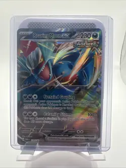 Pokemon Roaring Moon ex 124/182 SV04 Paradox Rift Double Rare Holo English - Image 1