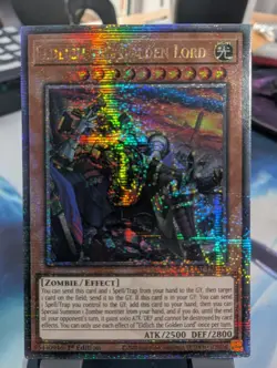 YuGiOh! Eldlich The Golden Lord RA01-EN019 Quarter Century Rare Alt Art 1st Ed* - Image 1