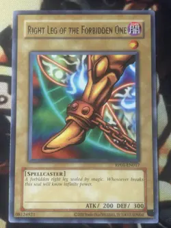 Yugioh: Right Leg of the Forbidden One - RP01-EN017 - Rare - 2020 Reprint - NM - Image 1