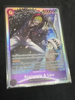 One Piece The Azure Sea’s Seven OP14-EB04 Rosinante & Law EB04-038 SR English - Image 1