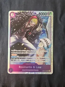 One Piece The Azure Sea’s Seven OP14-EB04 Rosinante & Law EB04-038 SR English - Image 1