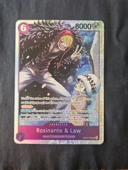 One Piece The Azure Sea’s Seven OP14-EB04 Rosinante & Law EB04-038 SR English - Image 2