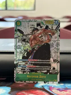 2024 One Piece The Best Roronoa Zoro Secret Rare Manga Alt Art #OP06-118 - Image 1