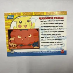 Pokemon TCG Peacemaker Pikachu Pokemon Topps Pikachu's Vacation 46 - Image 2