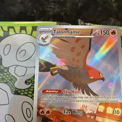 Pokemon Talonflame 091/088 91 English NM Perfect Order Mega Evolution IR - Image 2