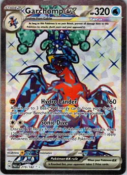 Garchomp ex Ultra Rare SV04: Paradox Rift 219/182 NM Pokemon - Image 1