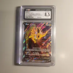 2021 Pokemon Jolteon V SWSH183 Error Card - Minor Miscut CGC 8.5 NM/Mint+ - Image 1