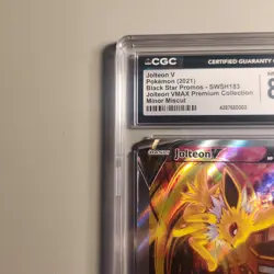 2021 Pokemon Jolteon V SWSH183 Error Card - Minor Miscut CGC 8.5 NM/Mint+ - Image 5