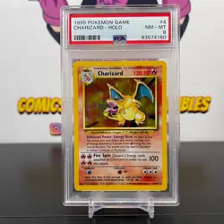 Charizard Holo PSA 8 4/102 Pokemon Base Set 1999 - Image 1